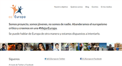 Desktop Screenshot of cceuropa.net